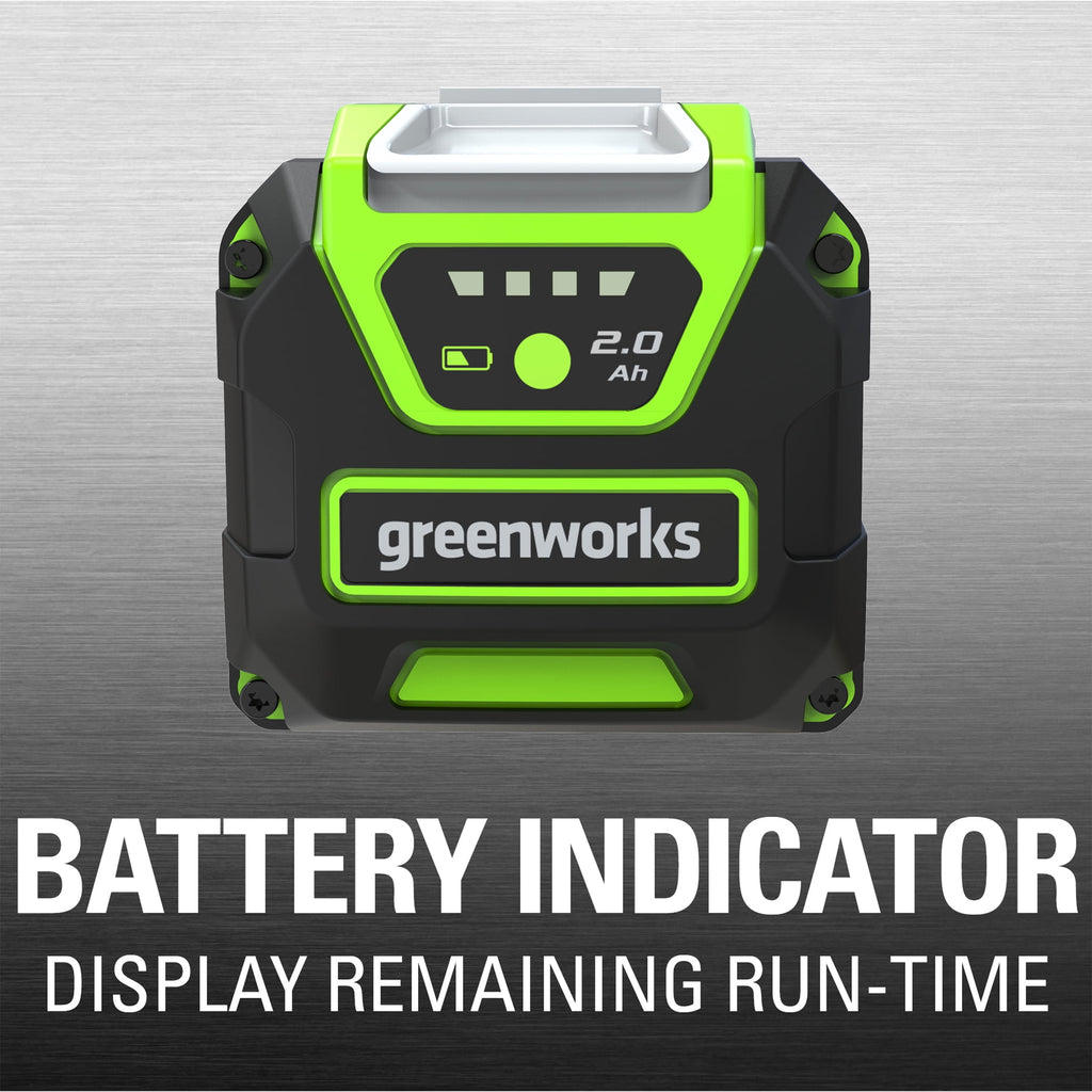 Greenworks G-Max Li-Ion 40V 2Ah Battery 29462 Compatible Only with Greenworks G-Max Tools