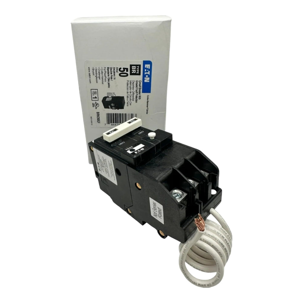 Eaton BR 50A Double-Pole GFCI Breaker BRN250GF