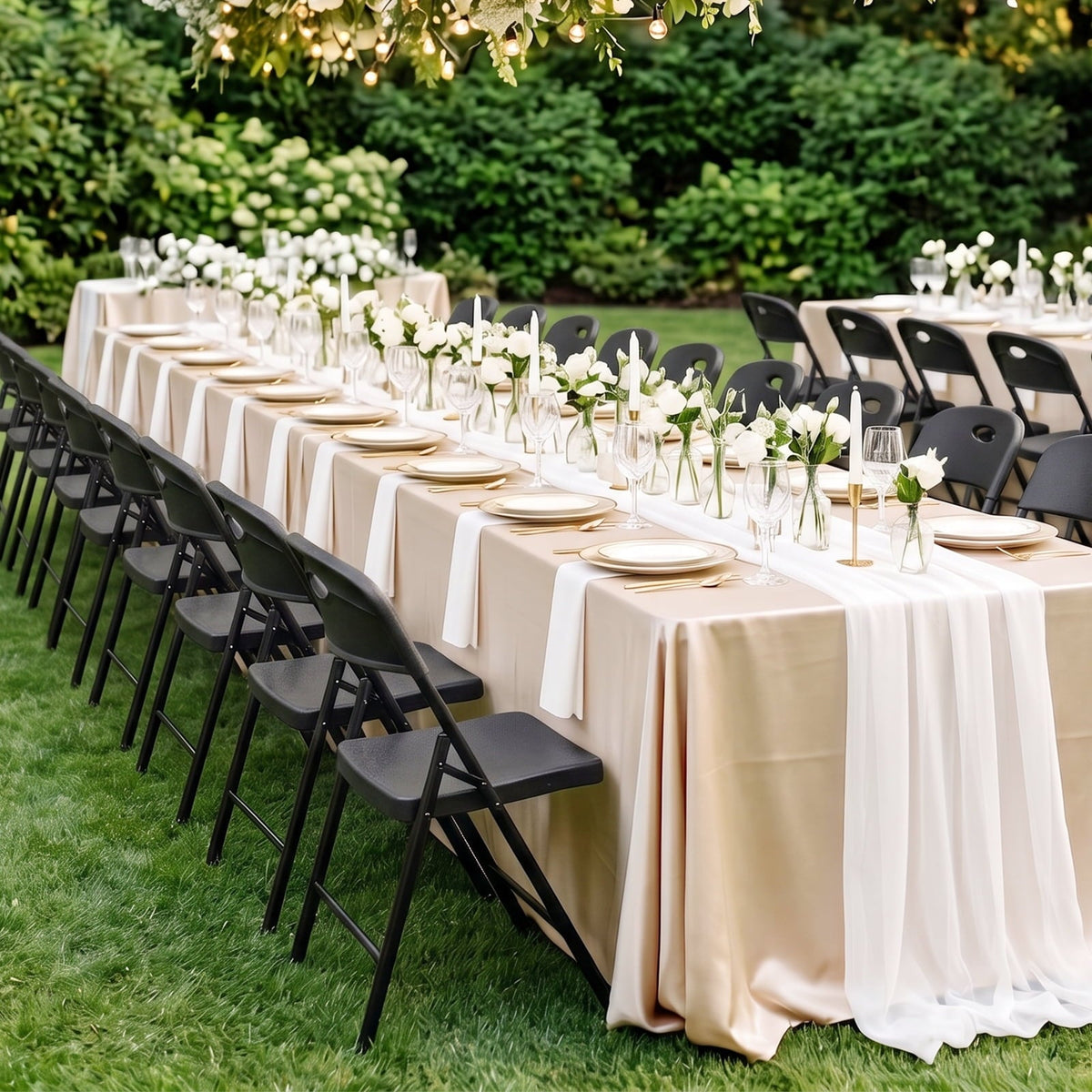 WASUHE 4 Pack Black Folding Chairs with Enhanced Iron Frame, Stackable Plastic Folding Chairs for Party, Wedding, Meeting Room, Weight Capacity 350