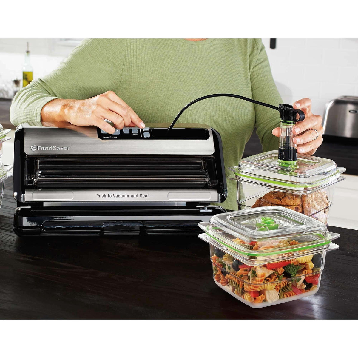 FoodSaver FM5200 Series 2-in-1 Vacuum Sealing System for Food Preservation