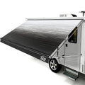15FT RV Awning Fabric Replacement, Heavy-Duty Vinyl/PVC, Waterproof UV Resistant Universal Fit for RV Camper with Installation Manual