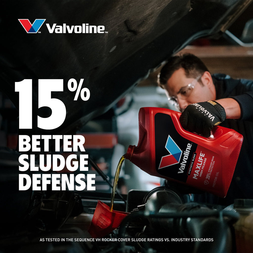 3 pack) Valvoline MaxLife High Mileage 10W-30 Synthetic Blend Motor Oil 5 Quart