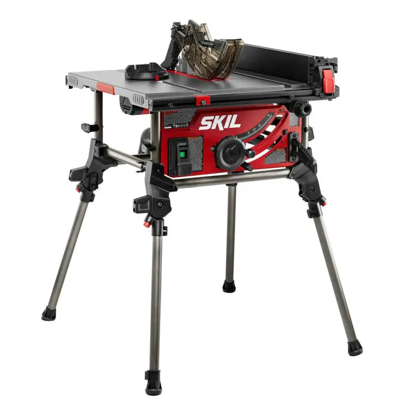Portable Storage Fence Racks SKIL 15 Amp 10 inch Portable Table Saw With Folding Stand, Rack and Pi ...