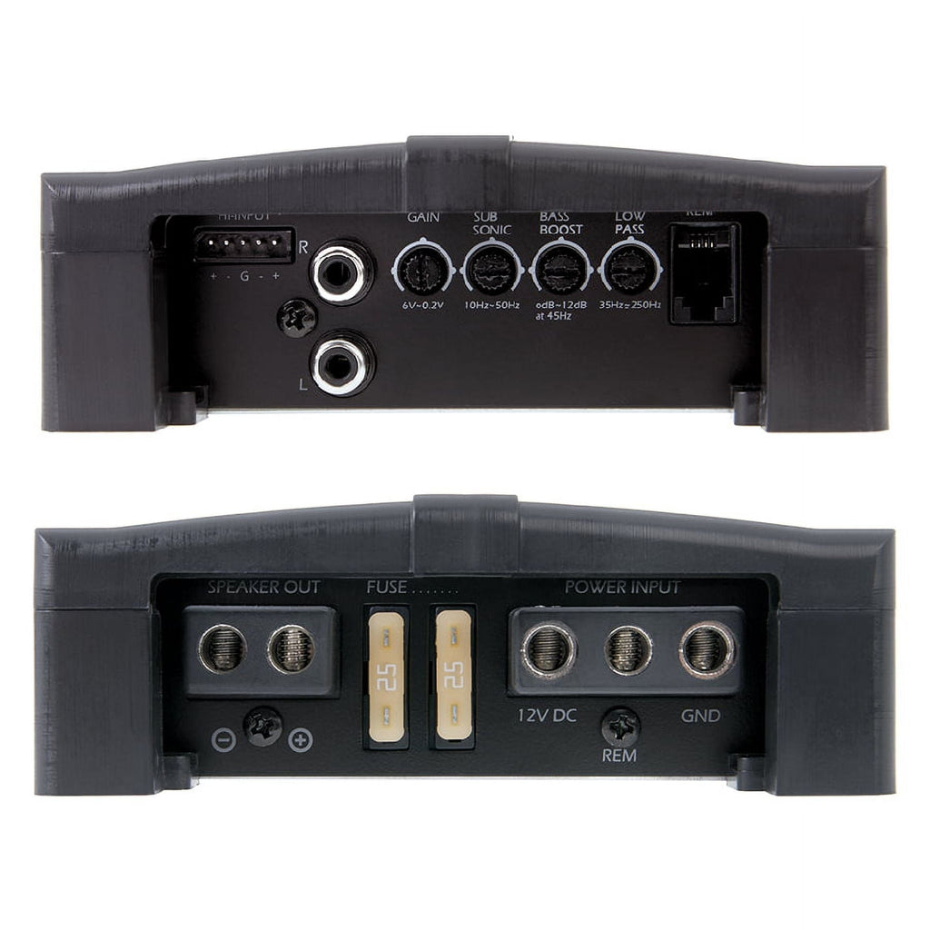 Power Acoustik 2 Ohm 2,500 Watt Max Subwoofer Amplifier (Model: RZR1-2500D)