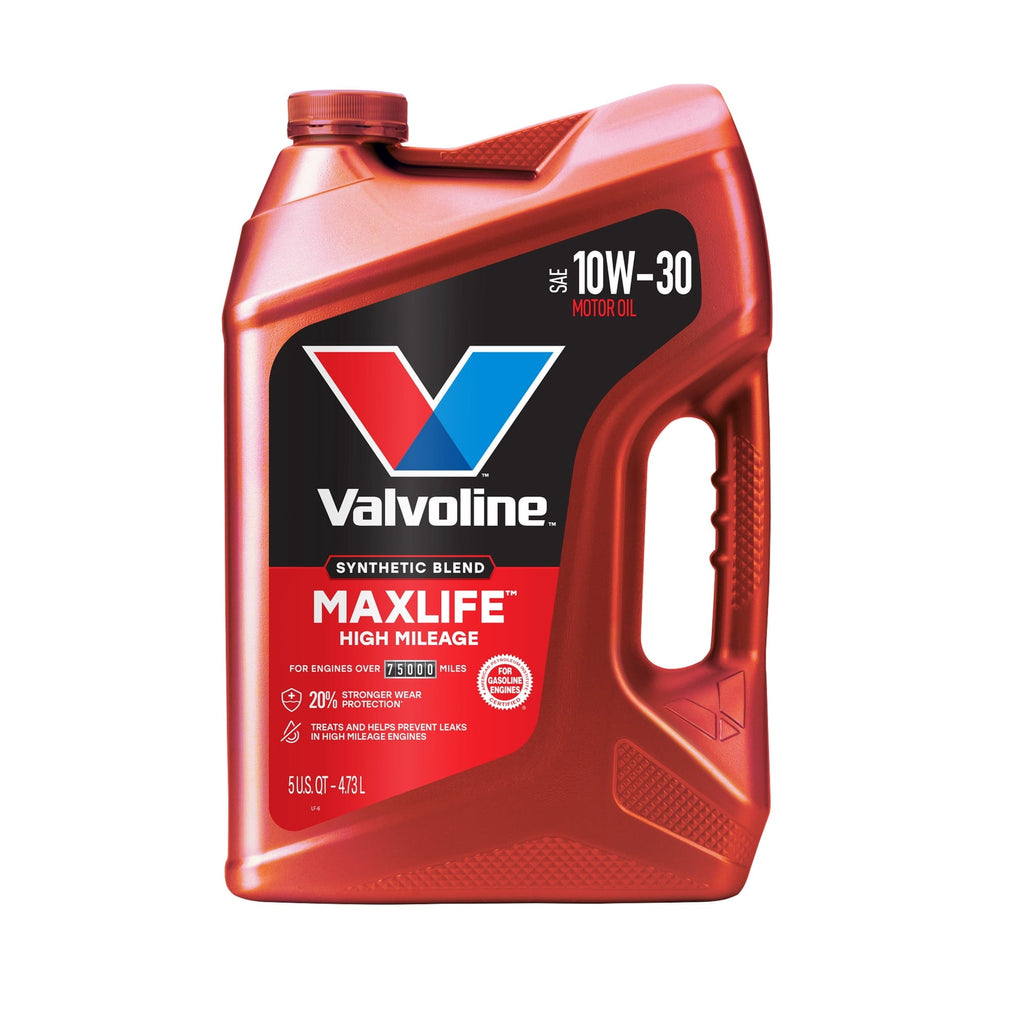3 pack) Valvoline MaxLife High Mileage 10W-30 Synthetic Blend Motor Oil 5 Quart