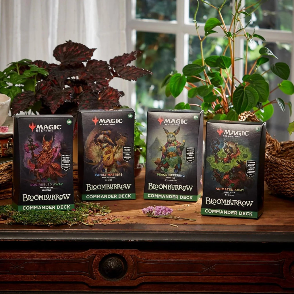 Magic Tree Centerpiece Magic: The Gathering Bloomburrow Commander Deck Bundle - 4 Decks ...