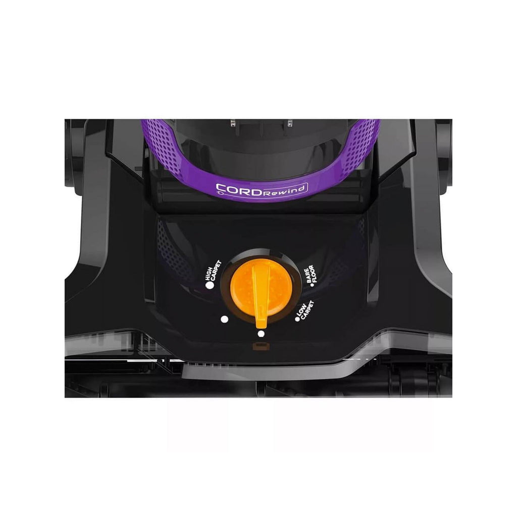 Eureka PowerSpeed Multi-Surface Upright Vacuum Cleaner with Cord Rewind, Turbo Pet Tool, Crevice Tool, Dusting Brush and Upholstery Brush, Purple