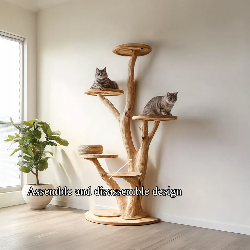 Rustic Tree Cat Tower Living Bedroom