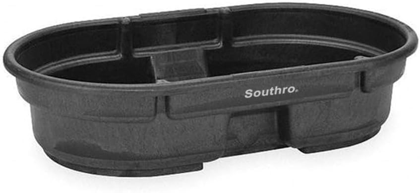 Stock Tank, 52 in L, 31 in W, 50 gal, Black, Mfr: FG424300BLA-A