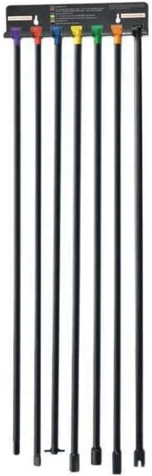 Steelman 7-Piece Spare Tire Retrieval Tool Kit, Lower and Raise Cradle-Suspended Tires, Flat, Pin, Hex, 12-mm Square, Slotted, ⅜-inch Square Heads