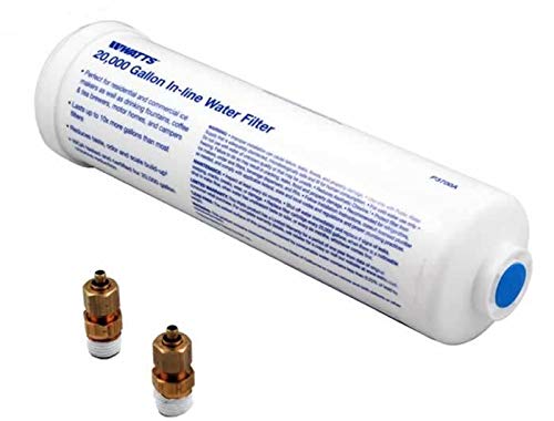 Watts Premier 20000 Gallon Inline Water Filter 1/4" Brass Connectors