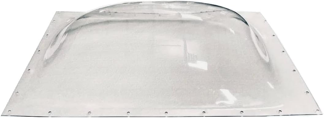 SCT RV Skylight Bundle - Clear Outer Dome 14" x 22", Flange 17" x 25" and Inner Dome with Window 14" x 22" + Dicor 501LSW-1 Lap Sealant