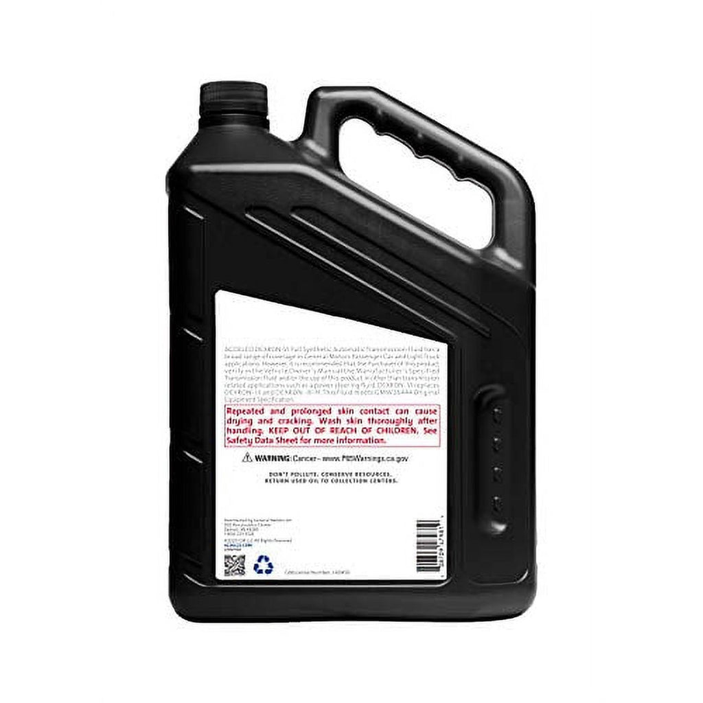 ACDelco 10-9244 Dexron-VI Multi-vehicle Synthetic Automatic Transmission Fluid, 1 Gallon
