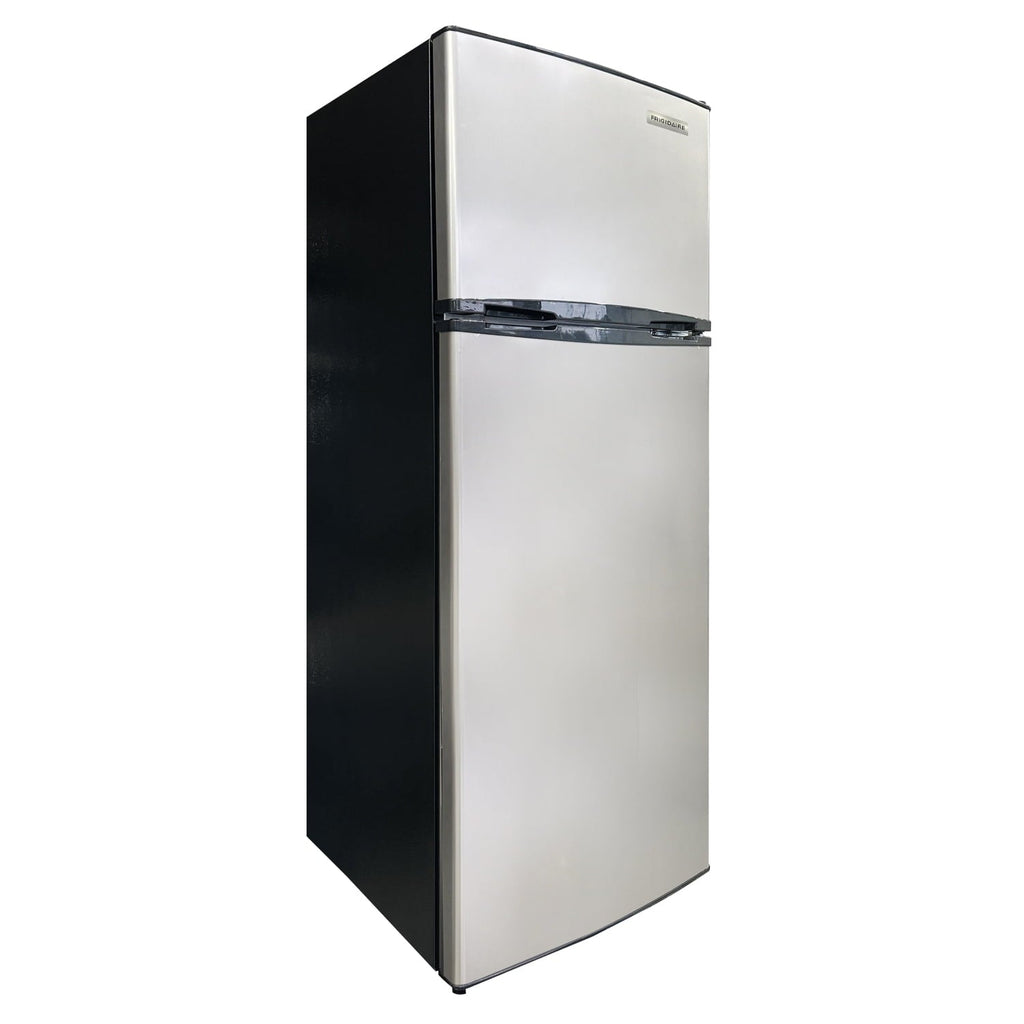 Frigidaire 7.5 Cu. ft. Top Mount Refrigerator, Apartment Size Fridge with Reversible Doors, Platinum