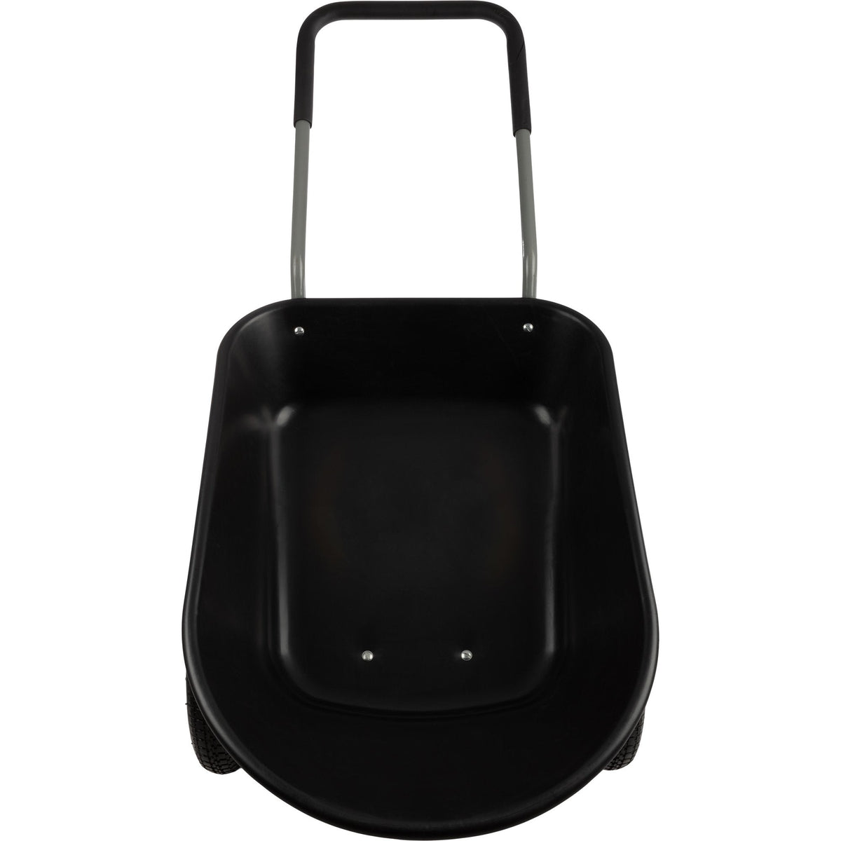 Pure Garden 2-Tire Wheelbarrow with 300lb Capacity and Padded Handle, Black