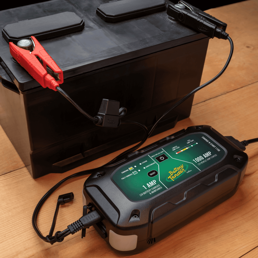 Battery Tender Charge N Start 1100 - 12V 1A Automotive Battery Charger & 1000A Jump Starter