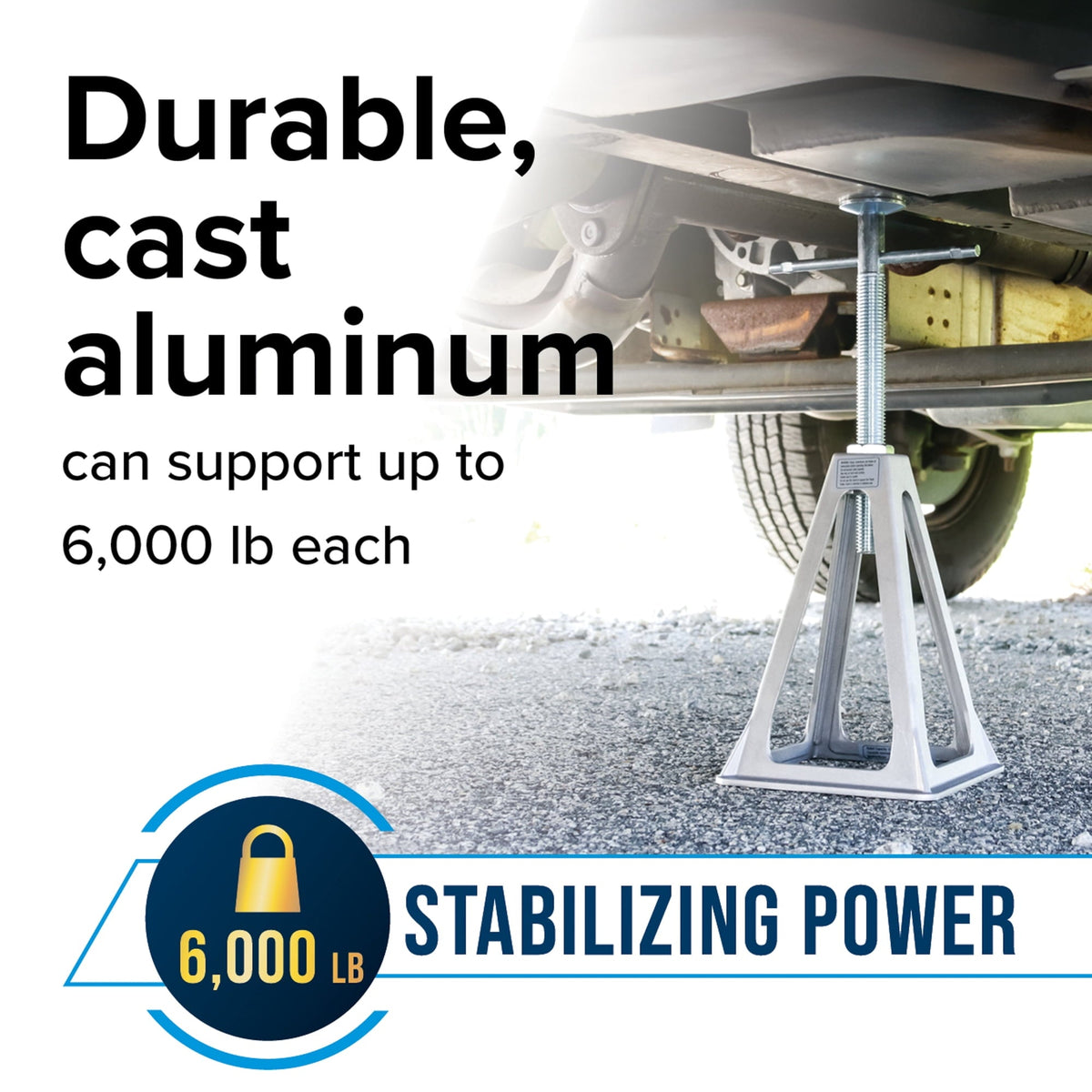 Camco Aluminum Stack Jacks, Stabilize, Position and Level Your RV, Trailer or Camper - 4 pack (44560)