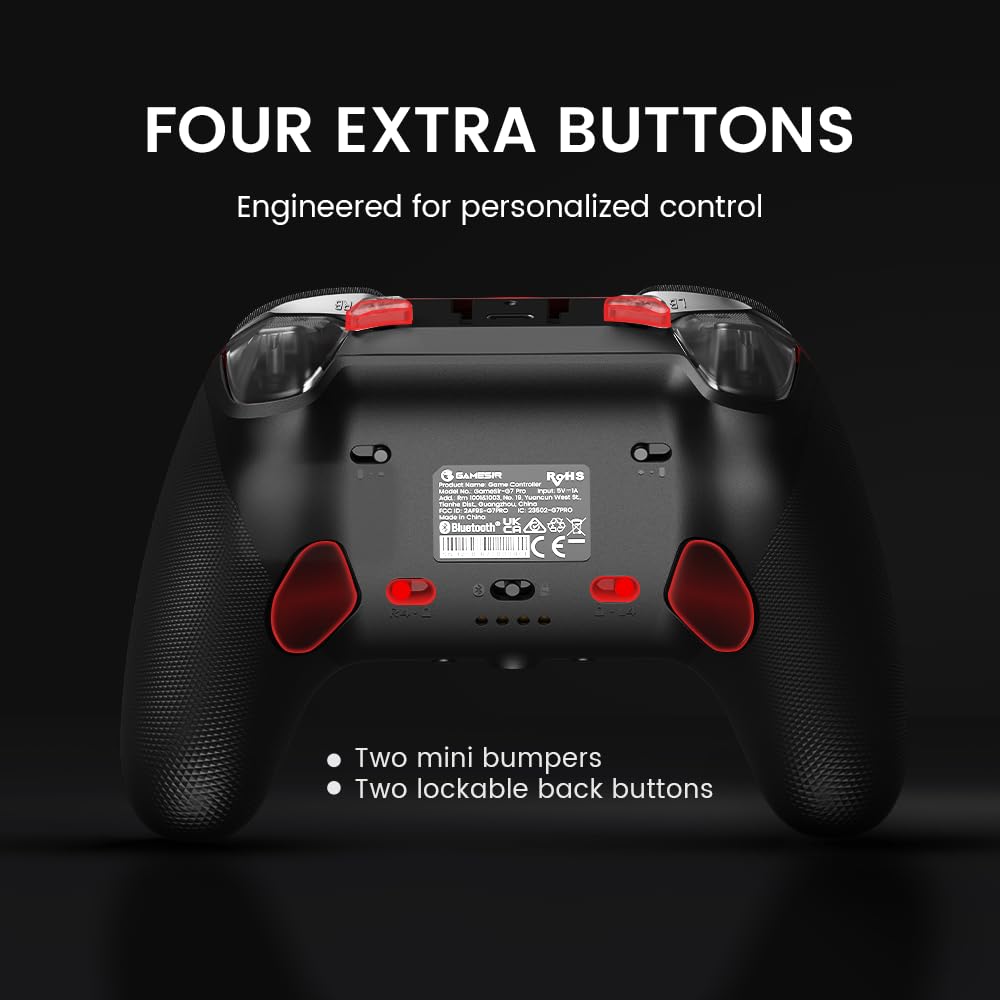 GameSir G7 Pro Wired Controller for Xbox Series X|S, Xbox One, Wireless Gamepad for PC&Android with TMR Sticks, Hall Effect Analog Triggers, 1000Hz
