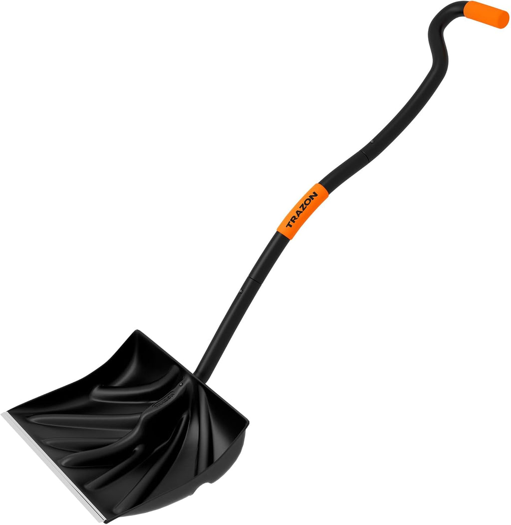Snow Shovel Heavy Duty for Driveway with Ergonomic Handle to Use Without Backpain for Home Garage Car - Snow Shovel with 18 Inch Blade Large Capacity