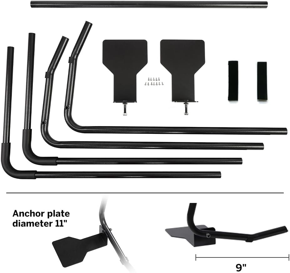 Hot Tub Cover Lift Bar,Two Sides Spa Lifter,Height 45.3“ - 72.1” Width 53.5“ - 84” Adjustable Cover Lifting & Removal System,Installs Under Hot Tubs