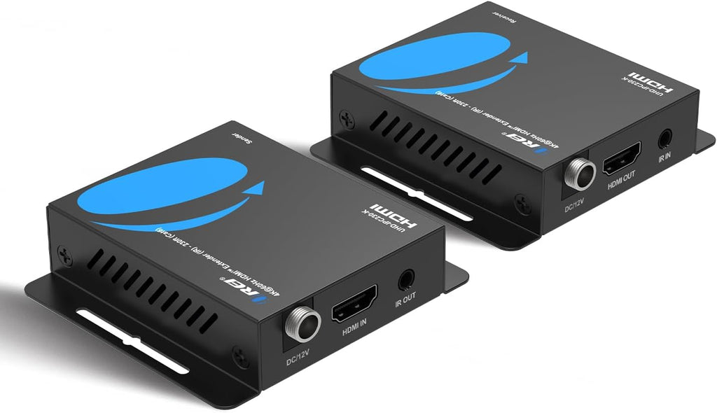 OREI HDMI Over Ethernet Extender via CAT6 4K, 230ft POC, 1-Way IR, HDR HLG