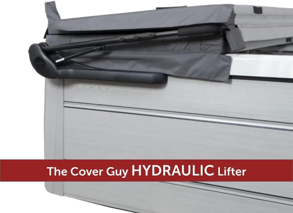 The Cover Guy Premium Hydraulic Hot Tub Cover Lifter - Effortlessly Lift and Remove Your Hot Tub Cover