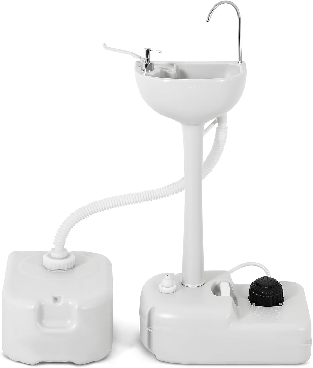YITAMOTOR Portable Sink 17L Camping Hand Washing Station with 24L Sewage Tank, Wheels, Soap Dispenser, Towel Holder, for Garden, Gather, Worksite