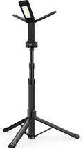 Rechargeable LED Work Light with Stand, Aluminum 67" Portable Cordless Work Light, 8AH Battery, 500/1500/2500 Lumen, 4000/6500K Dimmable Camping