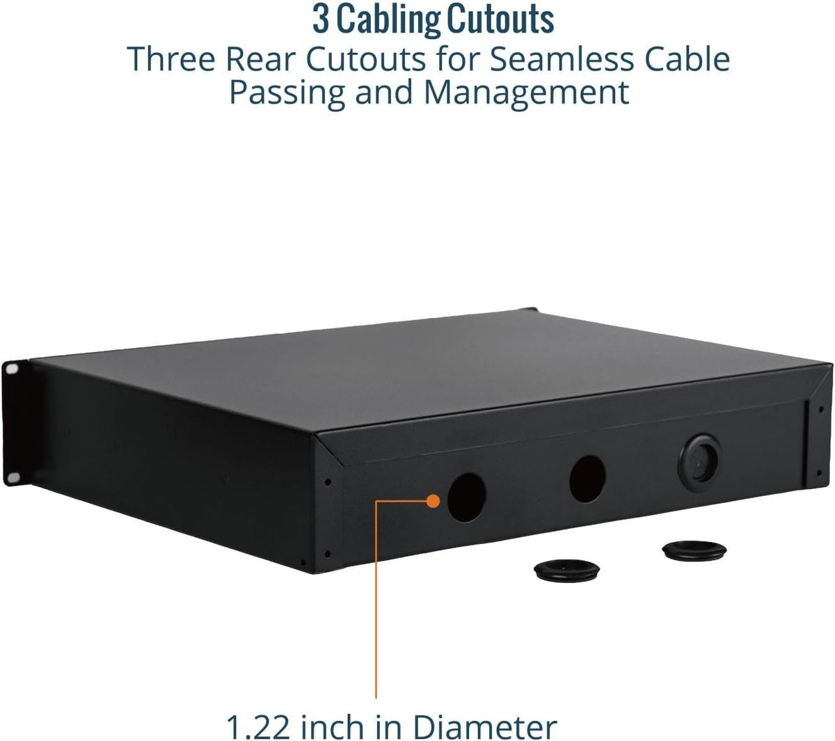Tecmojo 2U Rack Drawer,Rack Mount Drawer for 19in Network Equipment/Server/AV Rack or Cabinet Enclosure,Sliding and Lockable Server Rack Drawer