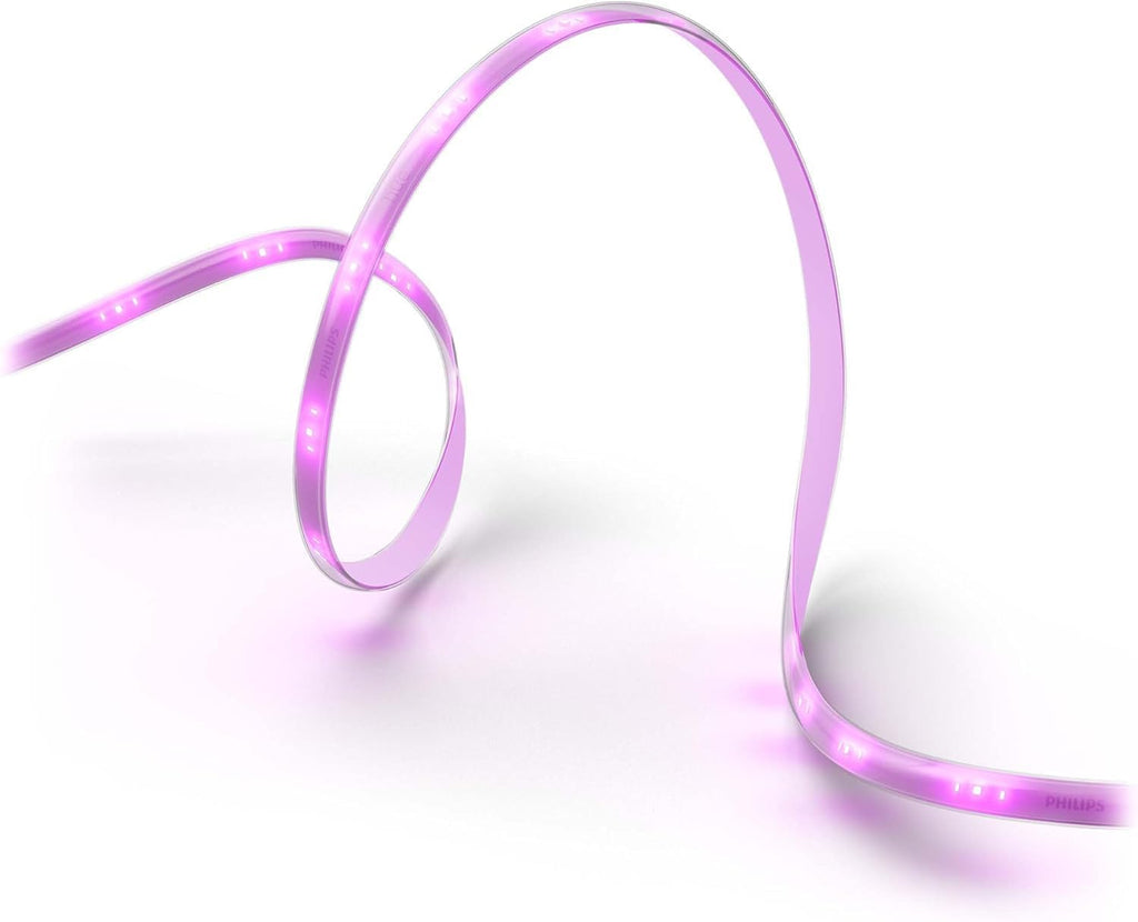 Philips Hue Indoor 16 Ft Smart LED Solo lightstrip Base Kit - 1 Pack - Control with Hue App - Compatible with Alexa, Google Assistant and Apple