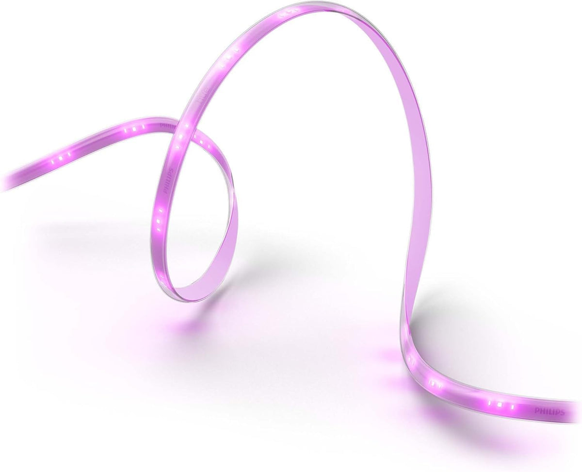 Philips Hue Indoor 16 Ft Smart LED Solo lightstrip Base Kit - 1 Pack - Control with Hue App - Compatible with Alexa, Google Assistant and Apple