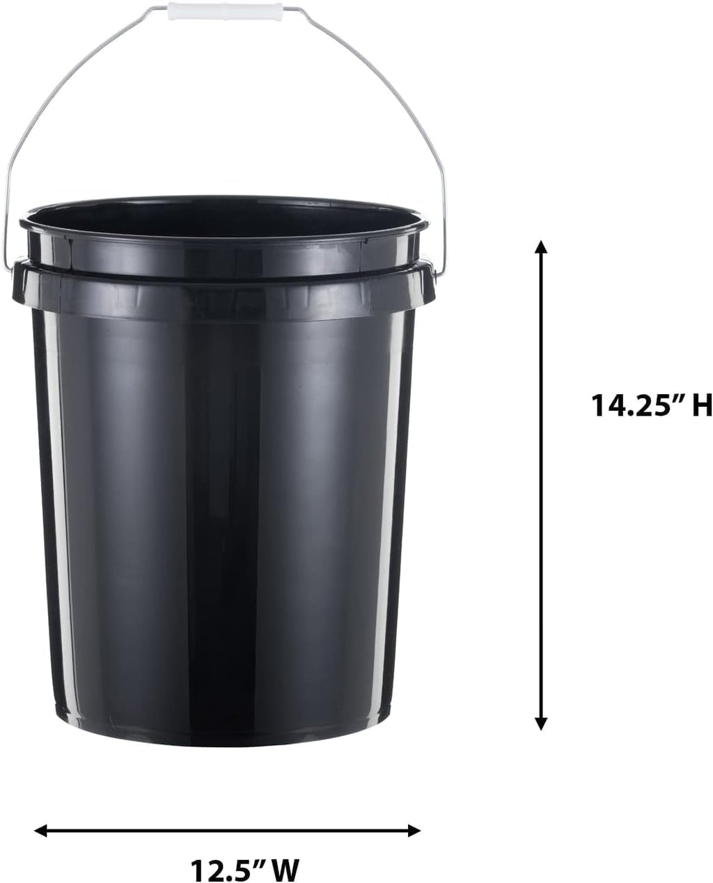 United Solutions 5-Gallon Heavy-Duty Buckets with Snap-On Lids, 6-Pack – BPA-Free, Food-Grade Plastic, Multi-Purpose Storage for Home, DIY, and Job