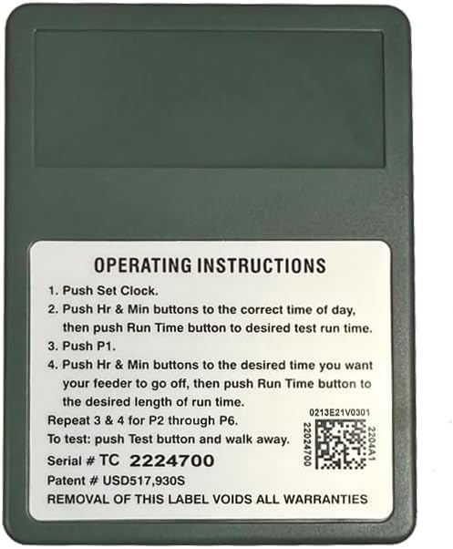 THE Timer Wildlife Feeder Controller for Deer, Turkey, Hog and Game Feeders, 6V or 12V Digital Feeder Timer with Backlit LCD, Easy Program Setup