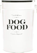 Harry Barker Bon Chien Dog Food Storage Canister – Large 11 gallon, Airtight Stainless Steel Pet Food Container, Stylish Kitchen Counter Dog Kibble