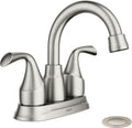 Moen Idora Centerset Bathroom Faucet, Spot Resist Nickel, 84115SRN