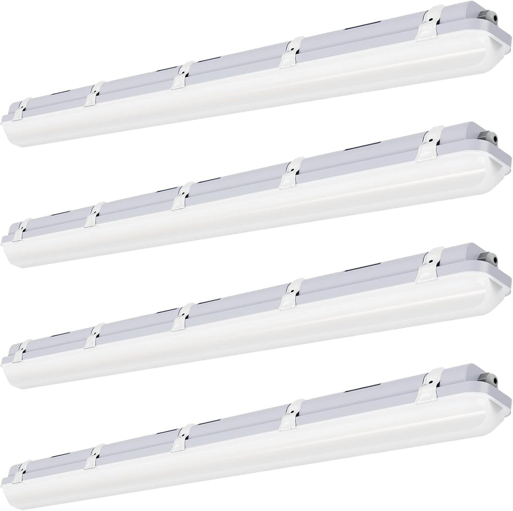 JTT 4FT LED Vapor Tight Light Fixture 60W/50W/40W Options 0-10V - 4Pack