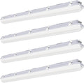 JTT 4FT LED Vapor Tight Light Fixture 60W/50W/40W Options 0-10V - 4Pack