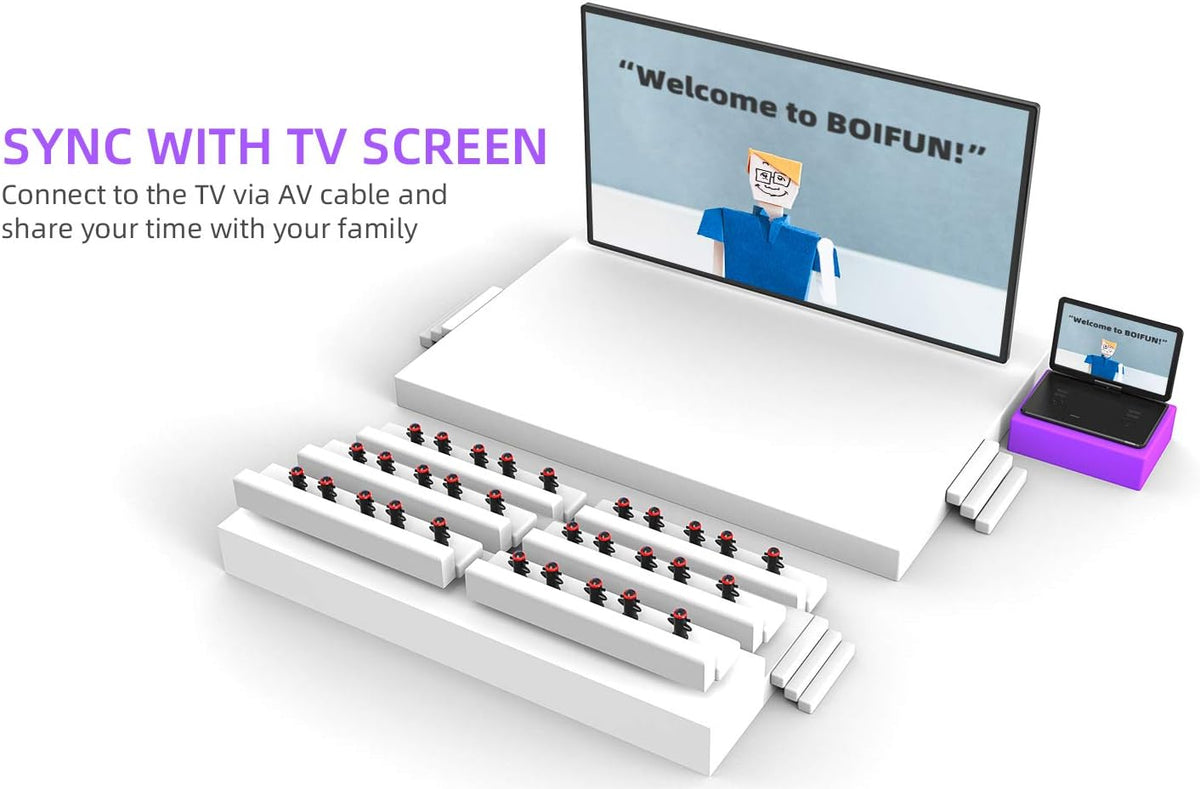 Boifun 17.5" Portable DVD Player with 15.6" Large HD Screen, Black