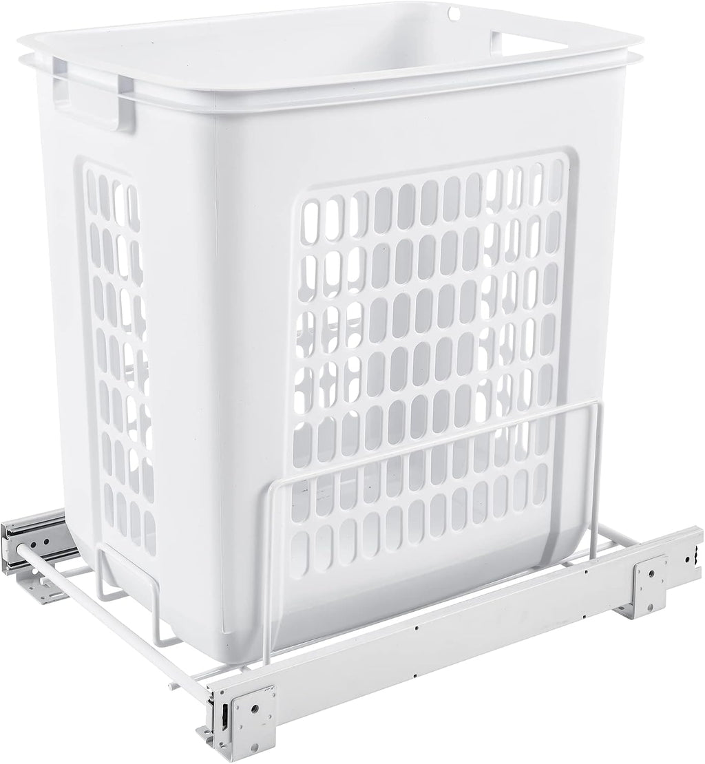 Rev-A-Shelf Large Pullout Clothes Hamper, Steel Frame & Polymer Laundry Bin