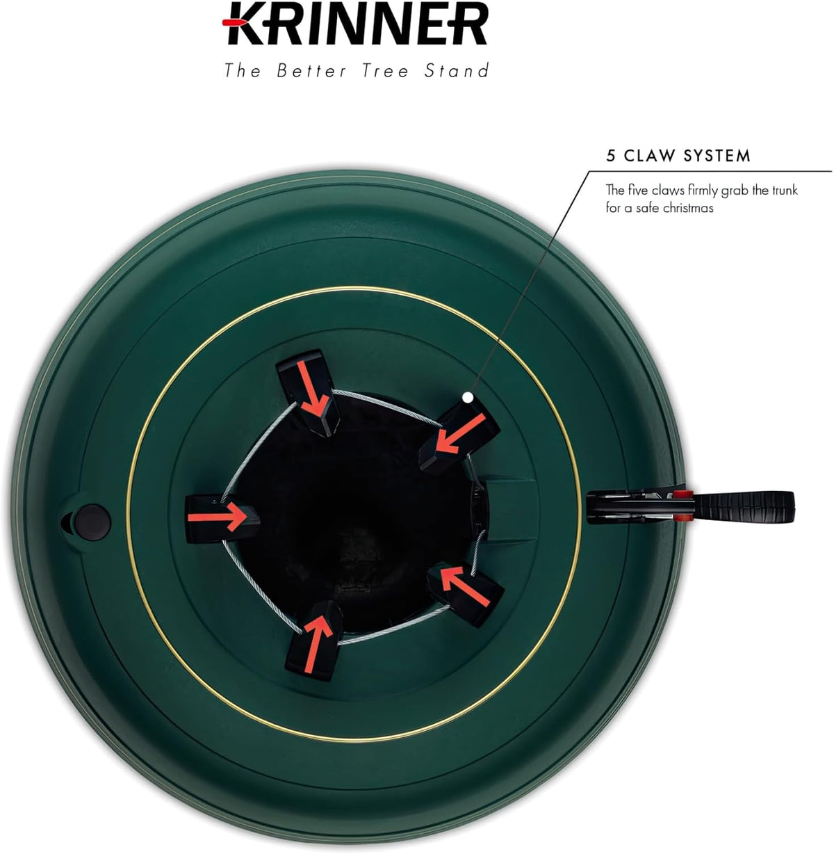 Krinner Tree Genie XXL Tree Stand, Green - Fits 12 ft Trees