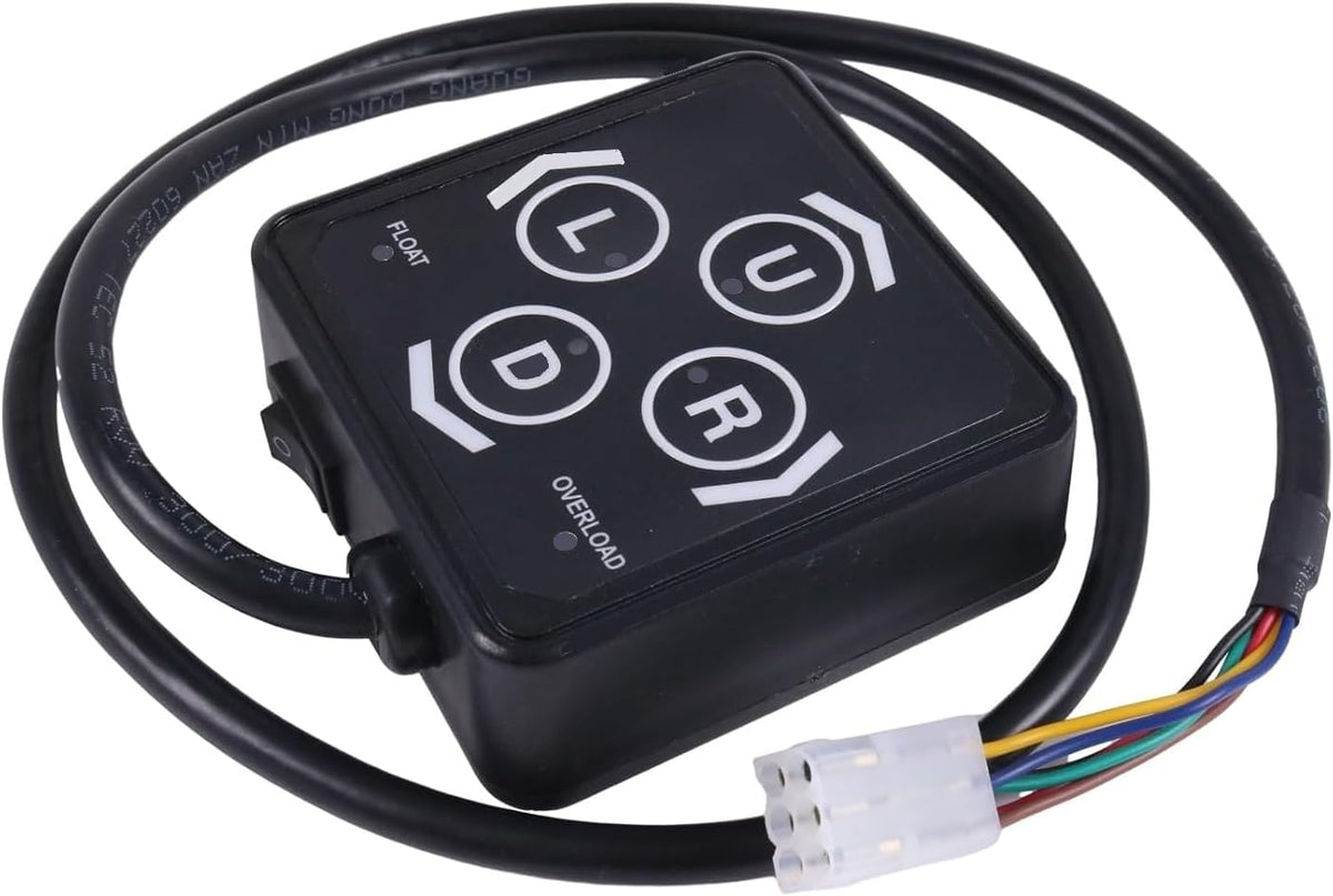 6 Plugs Membrane Switch Snow Plow Touch Pad Controller 22154 22690 56462 Compatible with Meyer E47 E57 E60 Snow Plows for Buyers 1306083 1306901