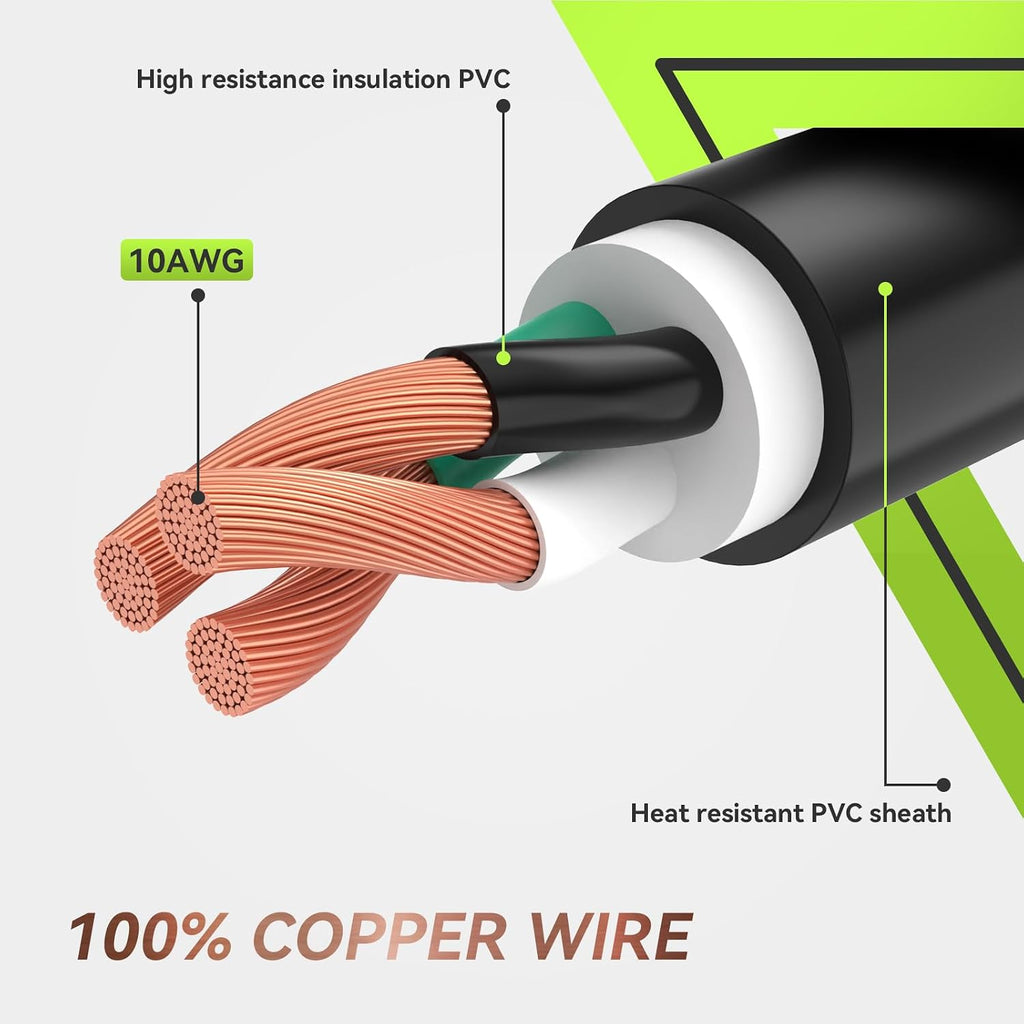 30 Amp 30 Feet RV Lockable Power Extension Cord