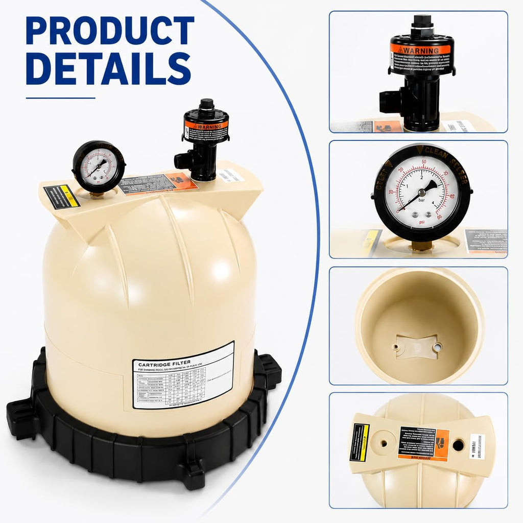 Pool Filter Lid Kit Compatible with Pentair Clean & Clear CC75, CC150 CC200