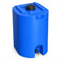 WaterPrepared 55 Gallon Unique Stackable Utility Water Tank, Blue