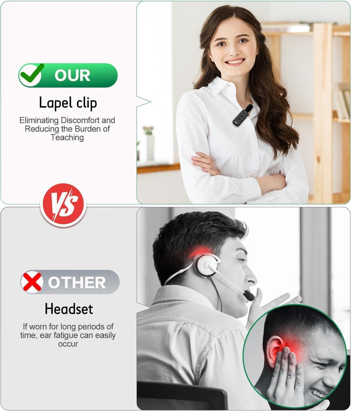 SHIDU 35W Voice Amplifier for Teachers Bluetooth Wireless Lavalier Mic