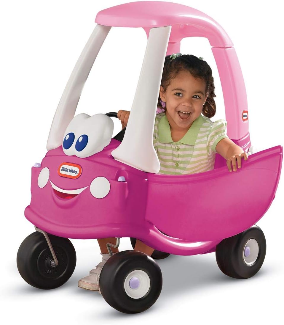 Little Tikes Princess Cozy Coupe Ride-On Toy - Toddler Car Push and Buggy Includes Working Doors, Steering Wheel, Horn, Gas Cap, Ignition Switch