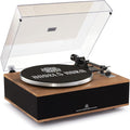 ANGELS HORN Vinyl Record Player, Bluetooth Turntable with Built in Speakers