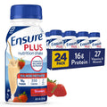 Ensure Plus Strawberry Nutrition Shake, 24 Pack