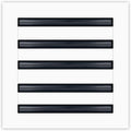 BUILDMART - 10x10 Modern AC Vent Cover - Decorative White Aluminum Air Vent - Standard Linear Slot Diffuser - Heating and Cooling Register Grille for