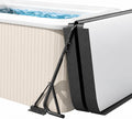 Hydraulic Hot Tub Cover Lift Adjustable Spa Cover Lifter No-Drill Design Hot Tub Lid Lifter Spa Cover Lift for Most Spa Hot Tubs Removal System